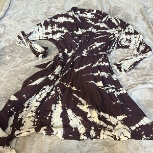 Young fabulous and broke raine purple tie dye mini dress